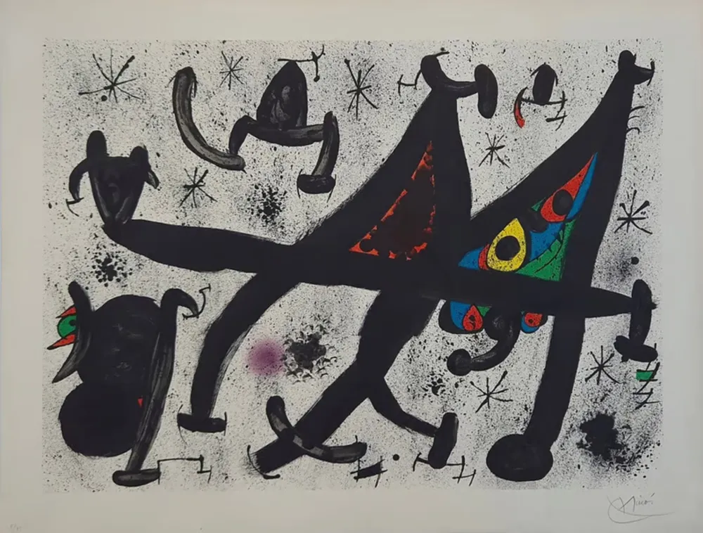 Lithografie Miró - Homenatge a Joan Prats 11