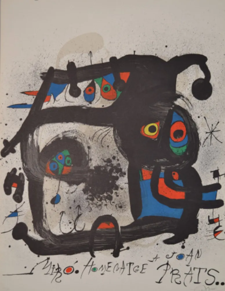 Lithografie Miró - Homentage A Joan Prats - M852