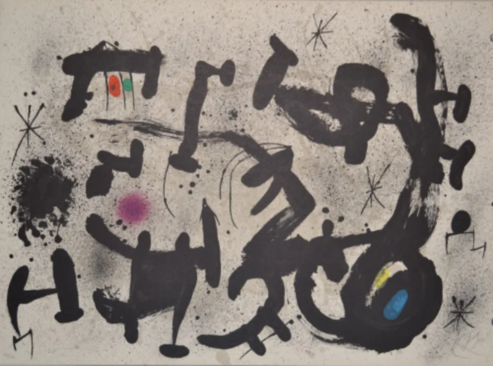 Lithografie Miró - Hommage A Joan Prats - M1034