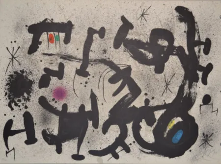 Lithografie Miró - Hommage A Joan Prats - M1034