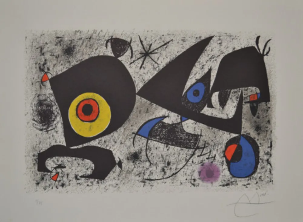Lithografie Miró - Hommage A Miro - M868