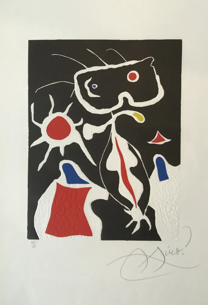 Linosnede Miró - Hommage a San Lazzaro