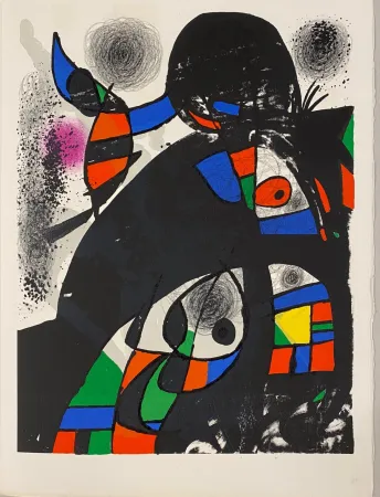 Lithografie Miró - Hommage à San Lazzaro