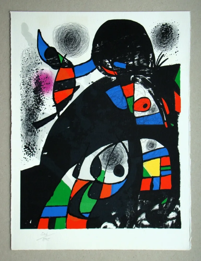 Lithografie Miró - Hommage à San Lazzaro