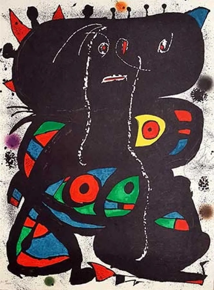 Lithografie Miró - Hommage aux prix Nobel