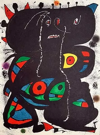 Lithografie Miró - Hommage aux prix Nobel