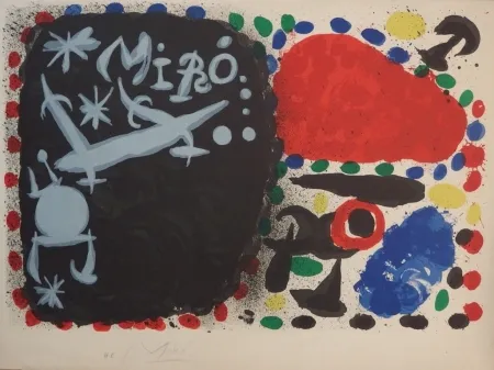 Lithografie Miró - Japan 1966 (handsigned proof on vellum before letter)