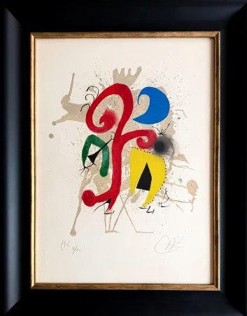 Lithografie Miró - JARDIN AU CLAIR DE LUNE