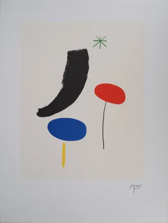 Lithografie Miró - Jardin poétique sous les étoiles