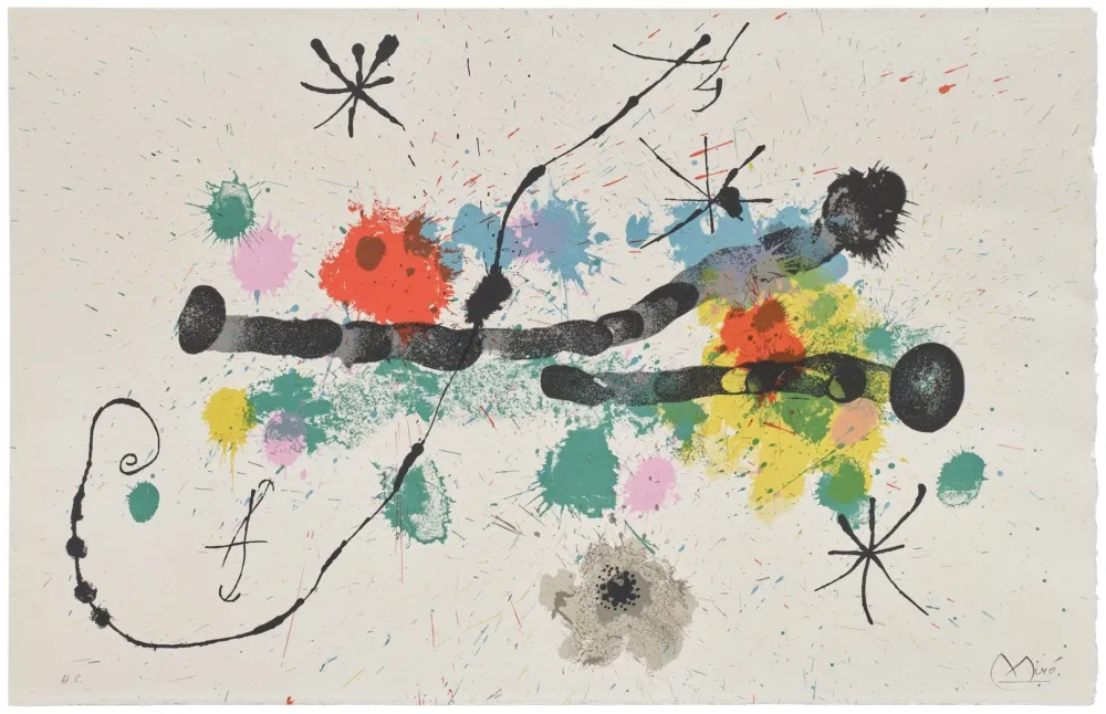 Lithografie Miró - Je Travaille comme un Jardinière