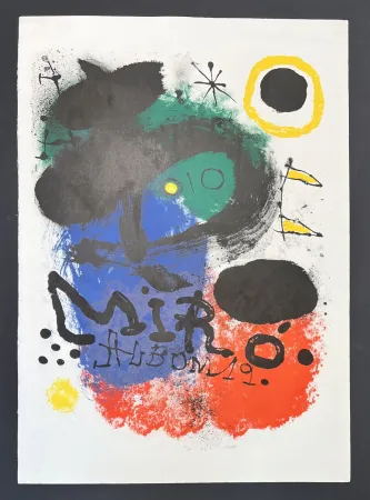 Lithografie Miró - Joan Mirò (1893-1983) - Album 19 - Color lithograph on BFK Rives paper - 1963