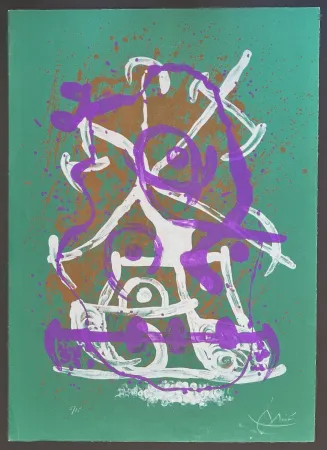 Lithografie Miró - Joan Miró (1893-1983) - Chevauchée - Colour lithograph - 1969