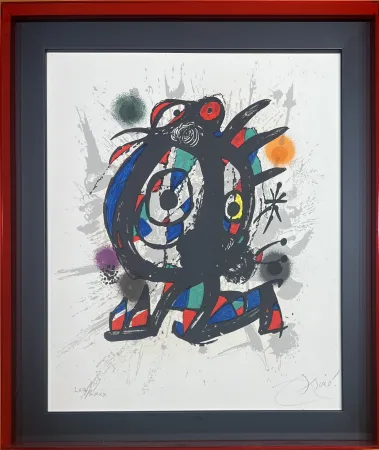 Lithografie Miró - Joan Mirò (1893-1983) - Coloured lithograph on Arches paper - 1977