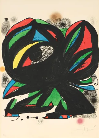 Lithografie Miró - Joan Miró (1893–1983) – Fundació Joan Miró – Color lithograph on paper – 1975