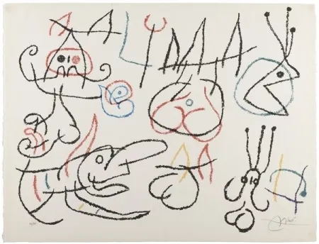 Lithografie Miró - Joan Miró (1893 - 1983) - Ubu aux Baléares - Color lithograph - 1971