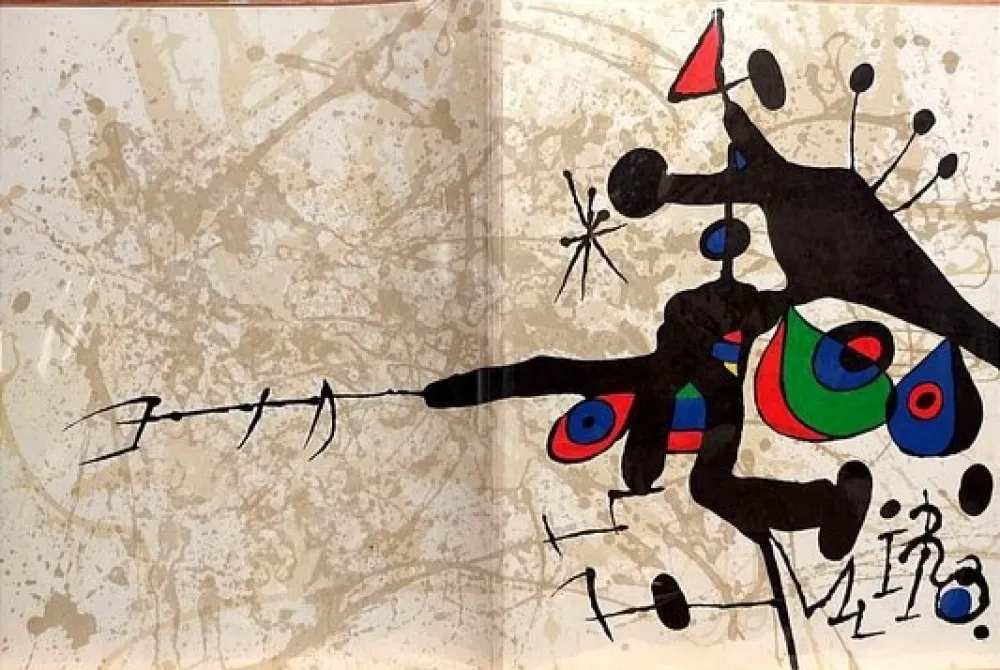 Lithografie Miró - Joan Miro, Sobre papel. Pierre Matisse gallery, New York, Original Lithograph 1972