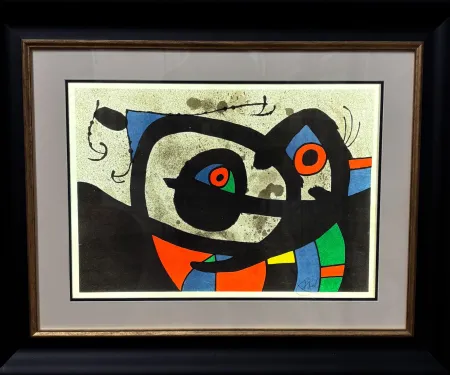 Lithografie Miró - Joan Mirò(1893–1983 ) - El legarto de las plumas de oro (Le lèzard aux plumes d'or) -Lithograph on Japanese paper - 1971