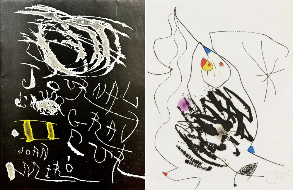 Ets En Aquatint Miró - Journal d'un Graveur (INCLUDE THE ORIGINAL FOULDER)