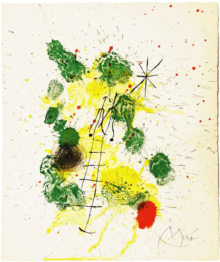 Lithografie Miró - Kronenhalle, 1962