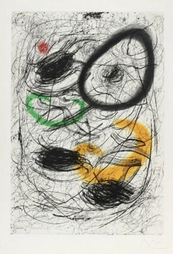 Ets En Aquatint Miró - La chevelure De Bérénice II