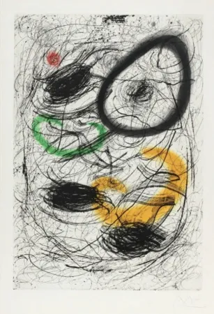 Ets En Aquatint Miró - La chevelure De Bérénice II