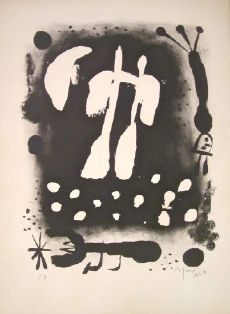 Lithografie Miró - La clé des champs 