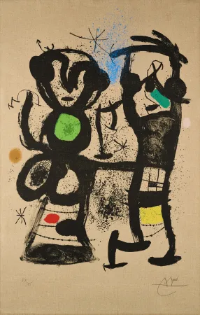 Lithografie Miró - La Conversation