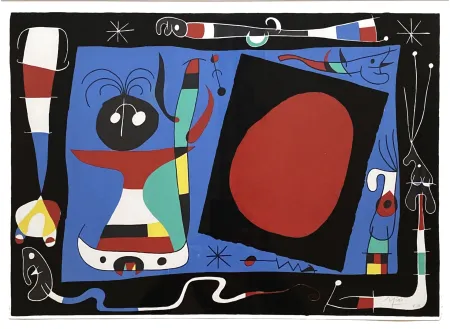 Lithografie Miró - La Femme Au Miroir