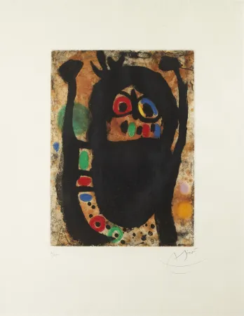 Ets En Aquatint Miró - La Femme aux Bijoux