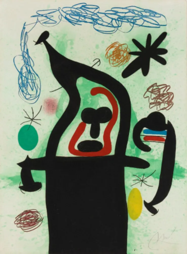 Ets En Aquatint Miró - La Harpie