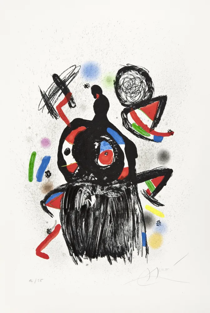 Lithografie Miró - La Jeteuse de sorts 