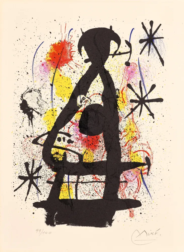 Lithografie Miró - La lune près de paraître (The Moon About to Appear)