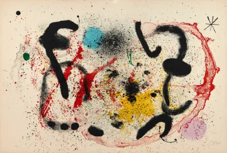 Lithografie Miró - La lune rituelle