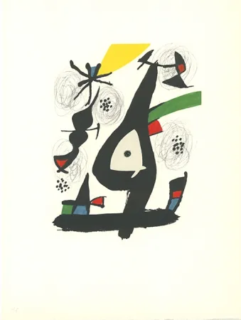 Lithografie Miró - La mélodie acide - 1