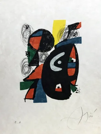 Lithografie Miró - La mélodie acide - 12
