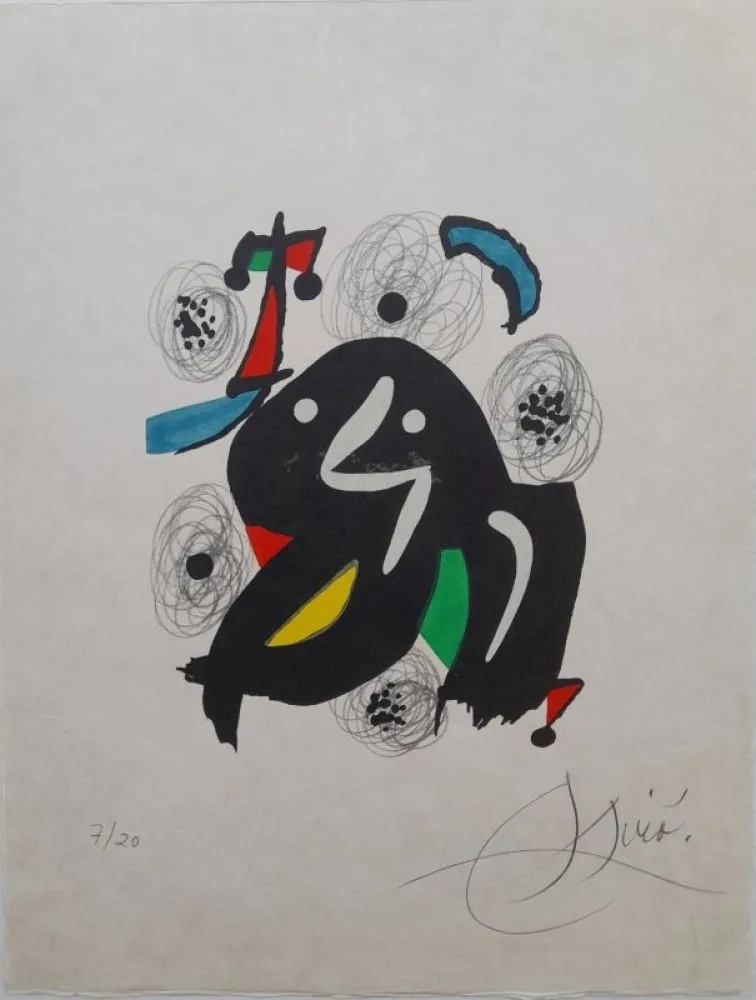 Lithografie Miró - La mélodie acide 