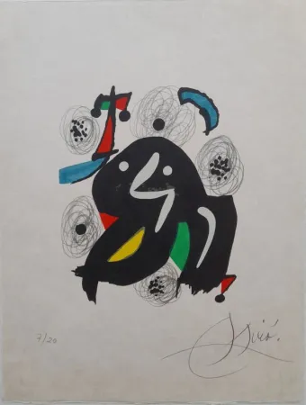 Lithografie Miró - La mélodie acide 