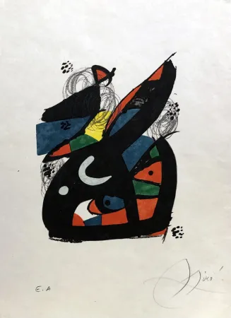Lithografie Miró - La mélodie acide - 13