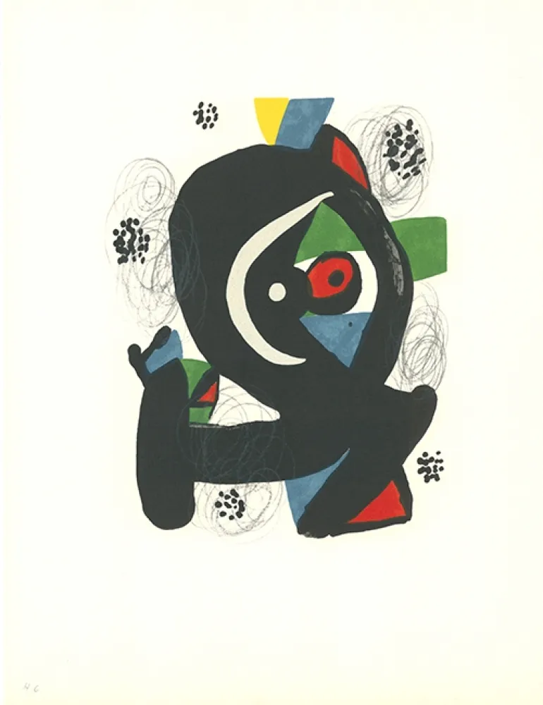Lithografie Miró - La mélodie acide - 2