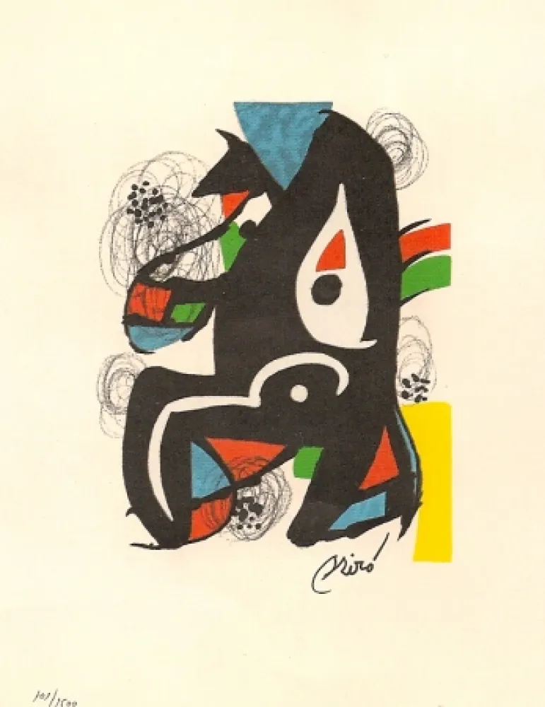 Lithografie Miró - La Melodie Acide 