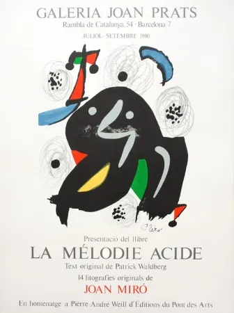 Lithografie Miró - La mélodie acide