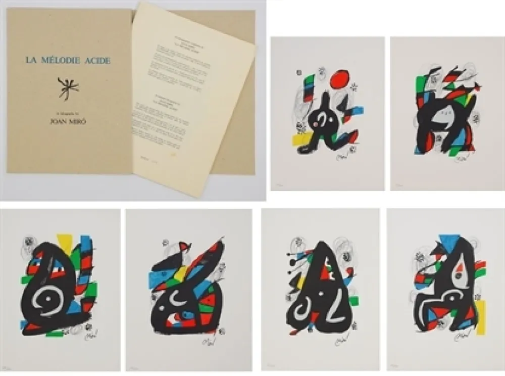 Lithografie Miró - La mélodie acide