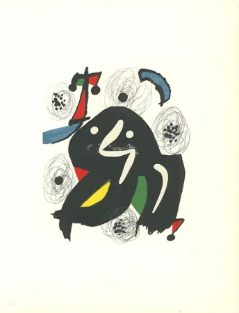 Lithografie Miró - La mélodie acide - 4