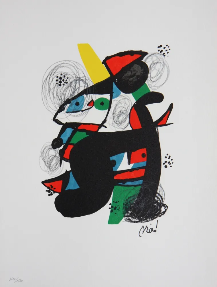 Lithografie Miró - La Melodie Acide (M. 1222)