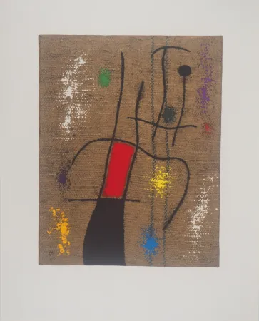 Lithografie Miró - La musicienne