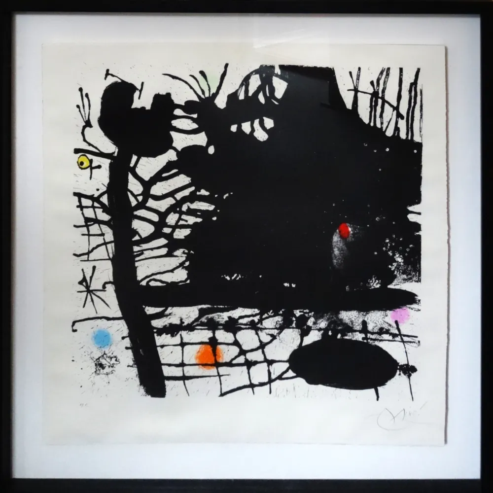 Lithografie Miró - La nuit tentaculaire