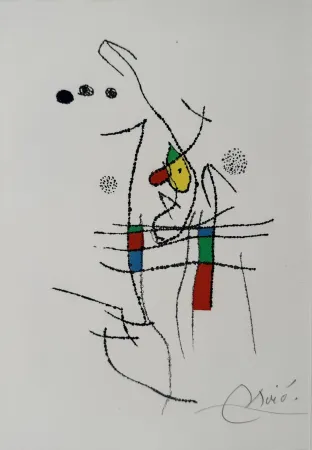 Ets En Aquatint Miró - La Spirale 