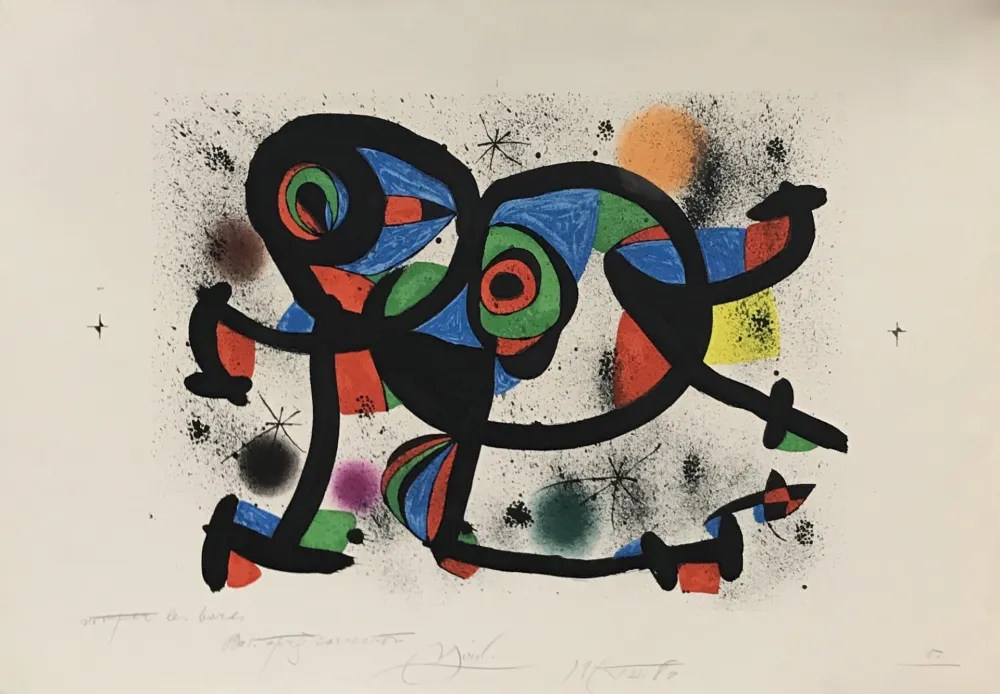 Lithografie Miró - La Triple Roue I