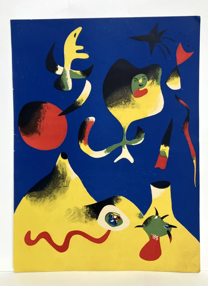 Lithografie Miró - L'air. Lithographie, 1937.