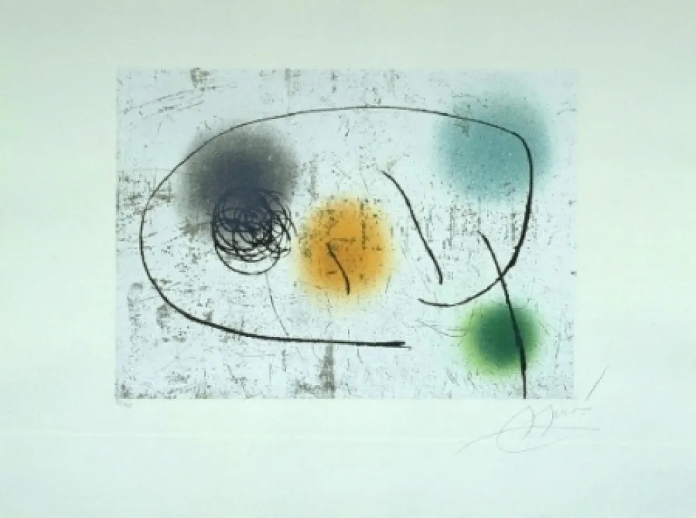 Ets En Aquatint Miró - Lapidari, Marquesita